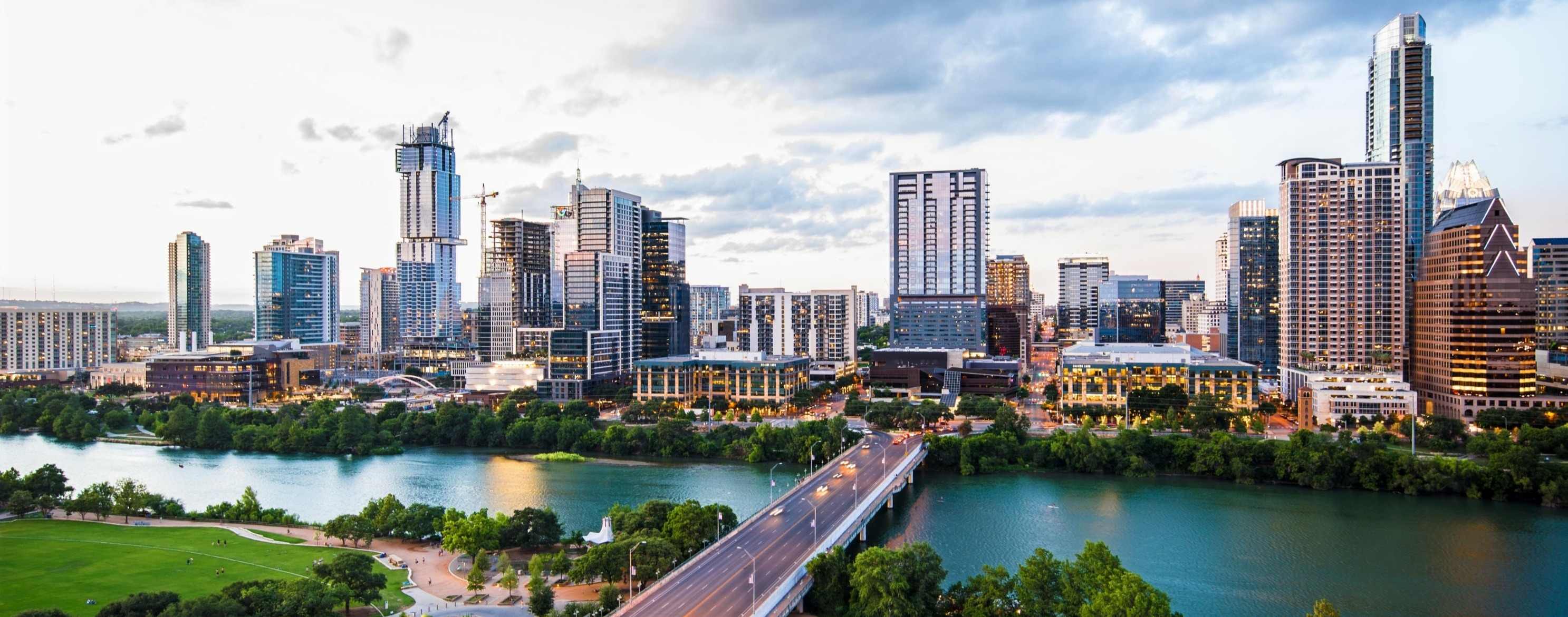 Panoramic city skyline